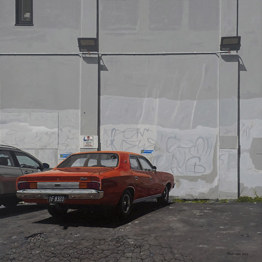 Elliot Love is a contemporary New Zealand painter of cars represented by Parnell Gallery