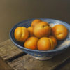 Apricots in Blue Bowl