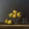 Pears in Glass Bowl