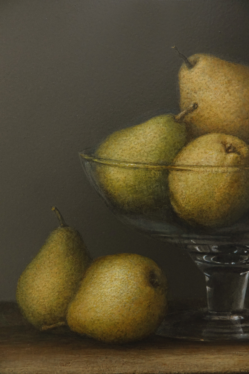 Pears in Glass Bowl