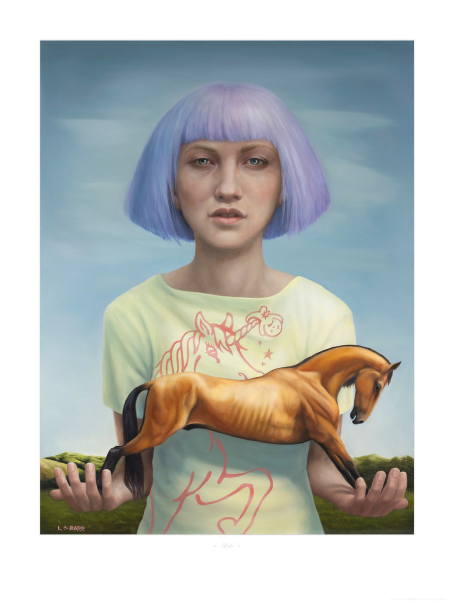 Liam Barr Kiki limited edition contemporary surrealist print at Parnell Gallery Auckland NZ