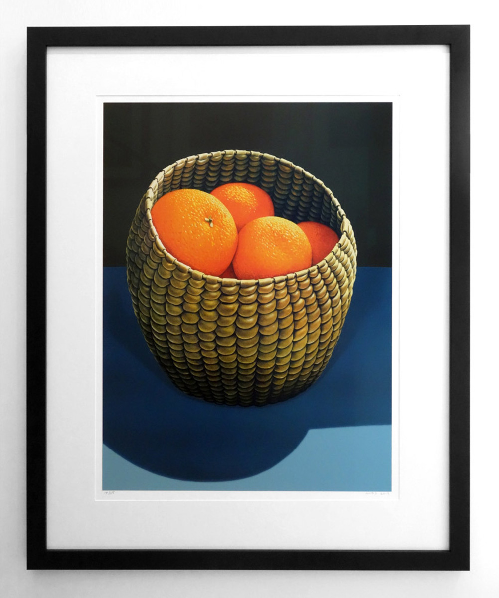 Oranges in a Seagrass Basket