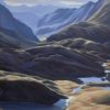 Helen Ollivier Routeburn Valley South Island New Zealand landscape painting at Parnell Gallery Auckland NZ