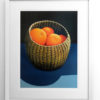 Oranges in a Seagrass Basket